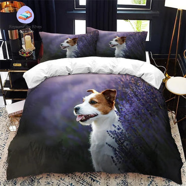 Lavendel Honden Dekbedovertrek